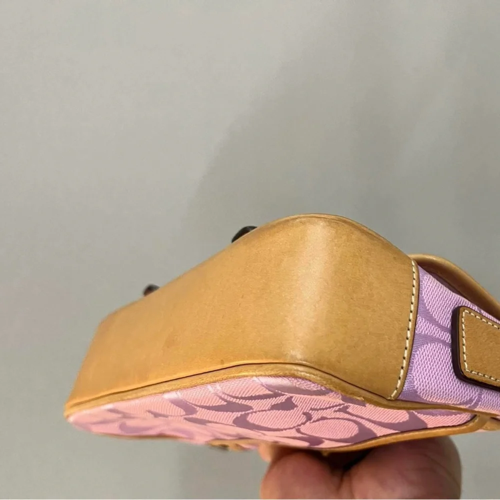Authentic Vintage Coach Pink Shoulder Bag-Good Used Condition - Picture 8 of 11